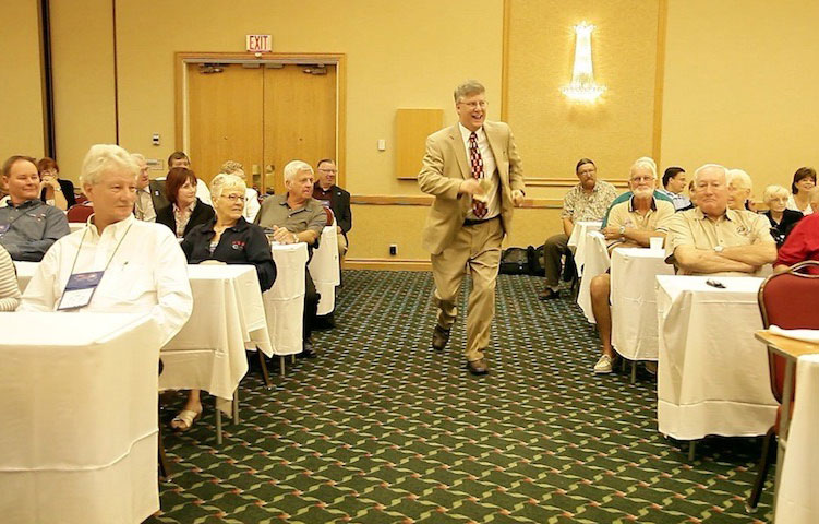 Tampa Bay area motivational speaker Timothy Pitch in an audience